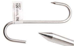 Bild von Fleischerhaken, 120 mm, INOX BGS