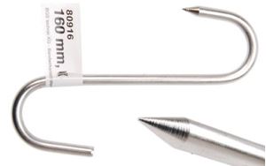 Bild von Fleischerhaken, 160 mm, INOX BGS