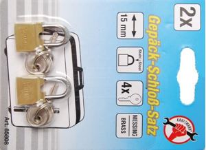 Bild von Gepäckschloß-Satz, 15 mm, 2-tlg.