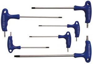 Bild von Doppel-T-Griffschlüssel-Satz, T10-40, 6-tlg.