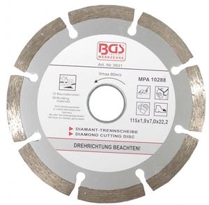 Bild von Segment-Trennscheibe für Trockenschnitt, 115 mm