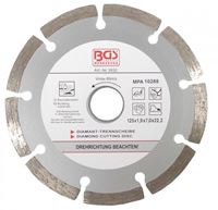 Bild von Segment-Trennscheibe für Trockenschnitt, 125 mm