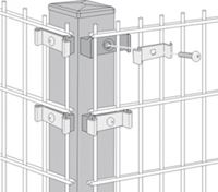 Изображение Profilrohrpfosten für 90Ḟ EckenPROFILROHRPFAHL ECKE FVZ 60/60X1400