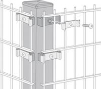 Изображение Profilrohrpfosten für 90Ḟ EckenPROFILROHRPFAHL ECKE FVZ 60/60X1600