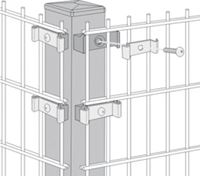 Изображение Profilrohrpfosten für 90Ḟ EckenPROFILROHRPFAHL ECKE FVZ 60/60X1800
