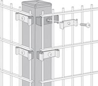 Изображение Profilrohrpfosten für 90Ḟ EckenPROFILROHRPFAHL ECKE FVZ 60/60X2000