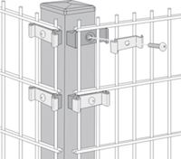 Изображение Profilrohrpfosten für 90Ḟ EckenPROFILROHRPFAHL ECKE FVZ 60/60X2200