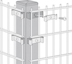 Εικόνα της Profilrohrpfosten für 90Ḟ EckenPROFILROHRPFAHL ECKE FVZ 60/60X2200