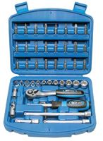 Obrazek Steckschlüsselsatz 1/4,matt verchromt , 46-tlg., BGS,  Wv_2144