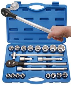 Obrazek Steckschlüsselsatz 3/4, Chrom-Vanadium-Stahl, 21-tlg., BGS,  Wv_1207
