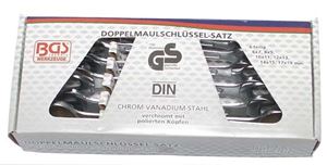 Bild von Doppelmaulschlüssel-Satz, nach DIN 3110, 6 x 7 - 17 x 19 mm, 6 tlg., BGS,  Wv_1179