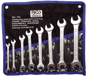 Bild von Doppelmaulschlüssel-Satz, 8 tlg., 6x7 - 20x22 mm, Hersteller: BGS,  Wv_1182