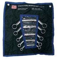 Obrazek Starter - und Blockschlüssel Satz, 5 tlg., 10 x 11 - 18 x 19 mm, BGS,  Wv_1217