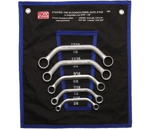 Obrazek Starter - und Blockschlüssel Satz in ZollgrÖßen, 5 tlg., Hersteller: BGS,  Wv_1222