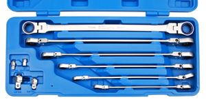 Bild von Doppel-Ratschen-Gelenkschlüssel Set, 8-19 mm, 10-tlg.