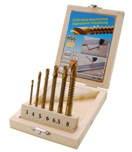 Bild von Fräsbohrersatz HSS, 6 tlg., 3-8 mm, Hersteller: BGS,  Wv_1996
