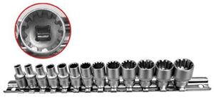 Bild von Gearlock Steckschlüsseleinsätze, 13 tlg., 1/4, BGS,  Wv_2150