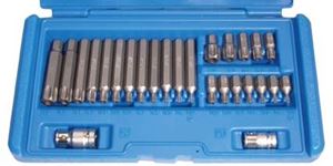 Obrazek T-Profil Bitsatz mit Bohrung, 26-tlg., BGS