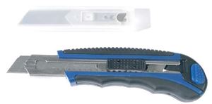 Resim Abbrechmesser 18 mm Klingen extra schwere Ausführung incl. Ersatzklingen BGS