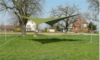 Bild von Sonnensegel 5x5 m grün viereckig