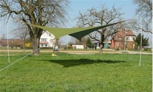 Bild von Sonnensegel 5x5 m grün viereckig
