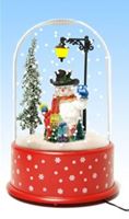 Изображение Schneekugel Schneemann mit Schnee Funktion