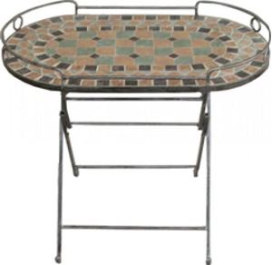 Bild von ServiertischTISCH 68X41X60 FIORE GRAU   023389C