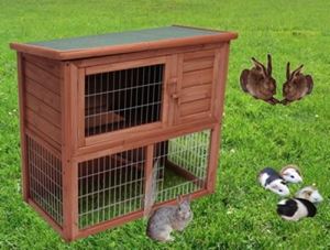 Изображение Hasenstall XL Double *Auslauf* mit 90x46x43 cm Freilauf