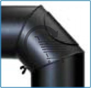 Bild von BogenBOGEN SENOTH 90 SCHWARZ 150MM M.TUER