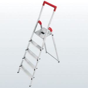Bild von Sicherheits-Haushaltsleiter L 50HAILO ALU-LEITER 7 STUFEN       8937