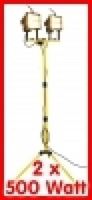 Bild von Halogenstrahler DUO 2x400 W mit Kabel + Stativ
