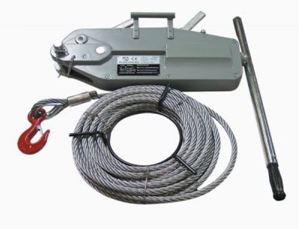 Изображение Hand-Seilwinde Seilzug 3,2 tonnen incl. Seil  mit Sicherheitshake
