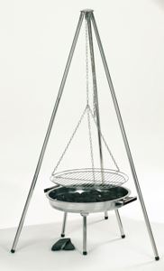 Bild von DREIBEIN - SCHWENKGRILL - EDELSTAHL