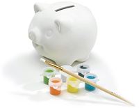 Bild von Set Friendly Sparschwein zum bemalen