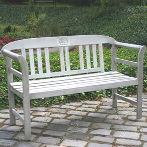 Bild von Bank RoseBANK 2-SITZER WEISS ROSE     51977