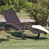 Bild von Aluminium-GeflechtliegeSWING LIEGE RIO BICOLOR MOCCA