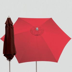 Bild von Sonnenschirm Push upALU-SCHIRM ROT 300/6    LUXUS 52424