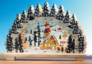 Obrazek Stimmungsleuchter SchneelandschaftLICHTERBOGEN 10F LANDSCHAFT    132551