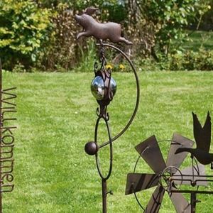 Bild von Gartenstecker SchweinSTECKER PENDEL 160CM KUGEL   123185