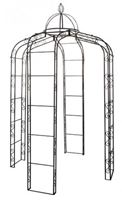 Εικόνα της Rankgitter LilieSPALIER FÄCHER 38X90CM       123310