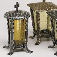 Bild von GrablaterneGRABLATERNE ALT-SILBER  69010002