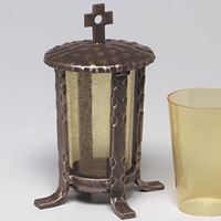 Bild von GrablaterneGRABLATERNE 27 CM BRONZE 6901 BR