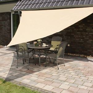 Bild von SonnensegelSONNENSEGEL 5X5X 5 M NATUR 150227