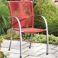 Obrazek StapelsesselSTAPELSESSEL GRAPHIT/ROT SERIO 79