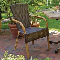 Obrazek Stapelsessel, natur / moccaALU-STAPELSESSEL NAT/MOCCA HAWAII 63