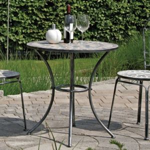 Obrazek TischTISCH RUND 60CM FIORE GRAU   023384C