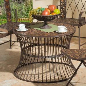 Obrazek TischTISCH RUND 78,5X 55CM         023362C