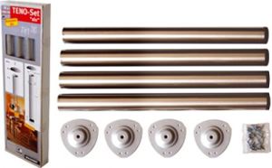 Obrazek Tischbeine Edelstahl-LookTISCHBEIN-SET 71 0MM EDELST.LOOK 3398