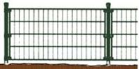 Immagine di ZaunmattenEINZELSTABMATTE GRUEN   2000X1500MM