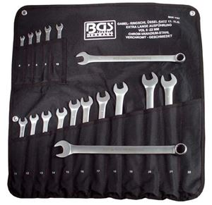 Bild von Doppelringschlüsselsatz, 8 - 19 mm, extra lang